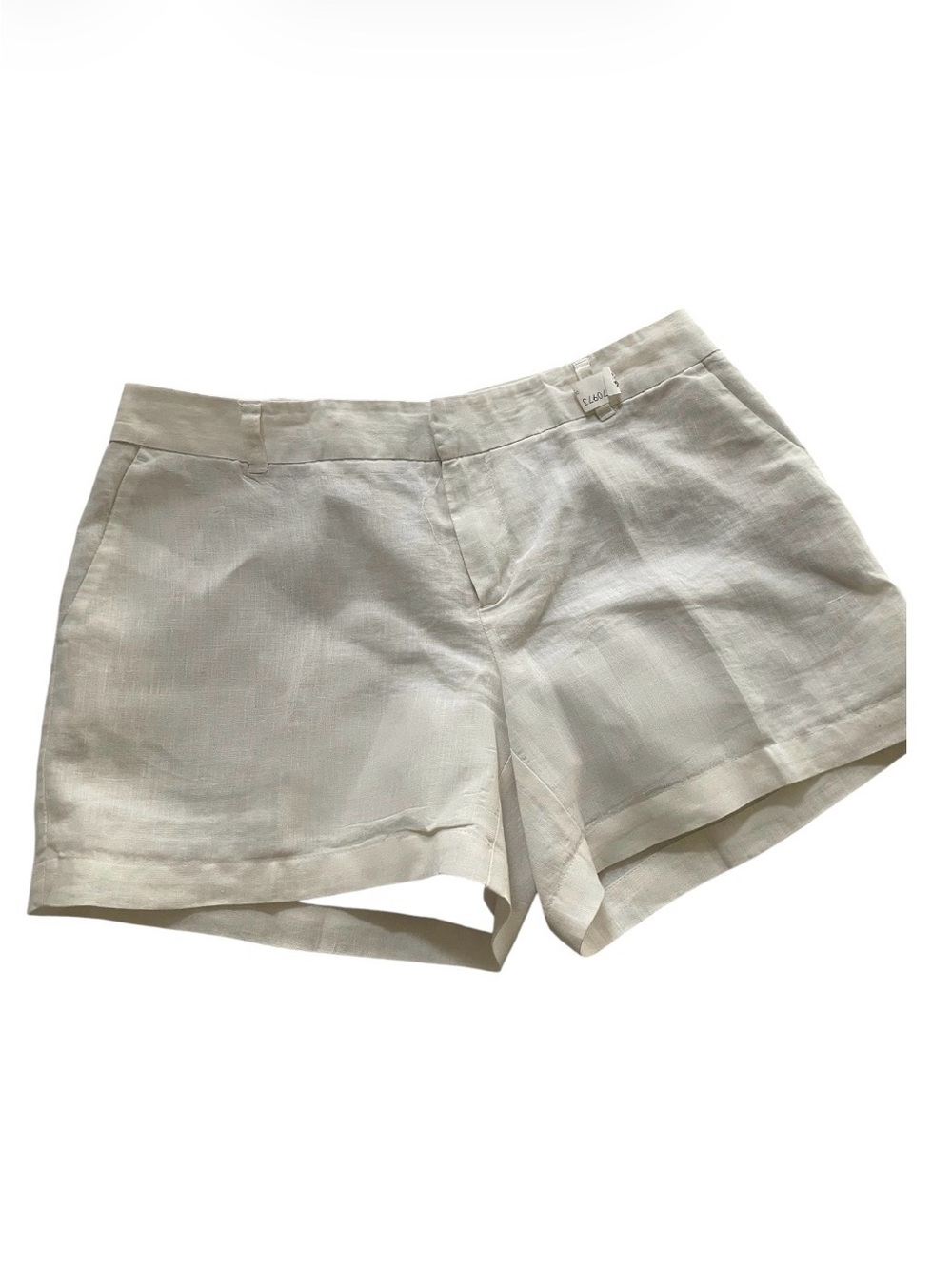 Carole Little - Classic 100% Linen Blend Women's Shorts - Cream